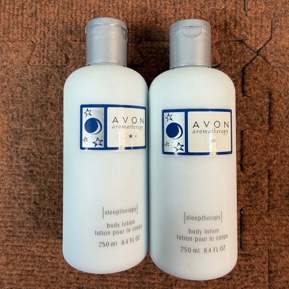 Avon Aromatherapy Sleeptherapy Body Lotion Set of 2 Vintage 2002 8.4oz Calming
